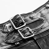 Hübsche Punk PU Leder Shorts Hose