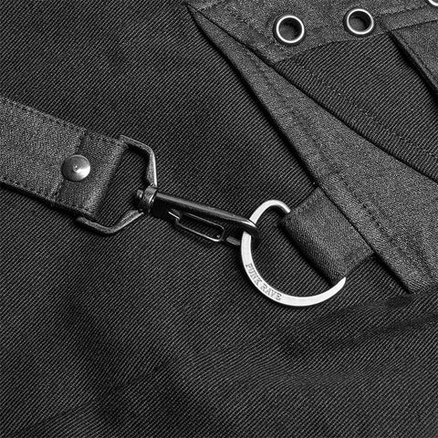 Punk Jean lange Hose mit abnehmbarem Gürtel