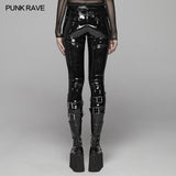 PUNK Winter Patent Velvet Lederhose