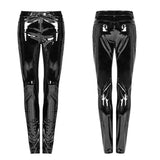 PUNK Winter Patent Velvet Lederhose