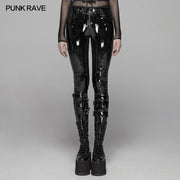 PUNK Winter Patent Velvet Lederhose