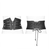 Punk Handsome Zipper Dekoration Korsett mit Schnürrücken