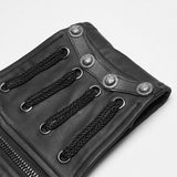Punk Handsome Zipper Dekoration Korsett mit Schnürrücken