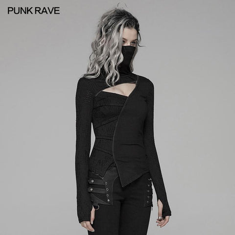 Punk Dark Turtleneck T-Shirt