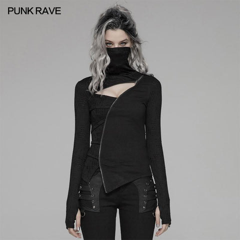 Punk Dark Turtleneck T-Shirt