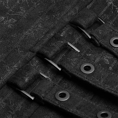 Gothic Floral Swallow-tailed Weste