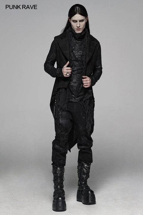 Gothic Floral Swallow-tailed Weste