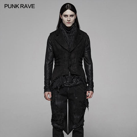 Gothic Floral Swallow-tailed Weste