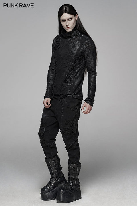 Dark Punk Rollkragen T-Shirt