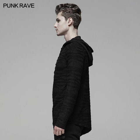 Dunkler unregelmäßiger Hoodie