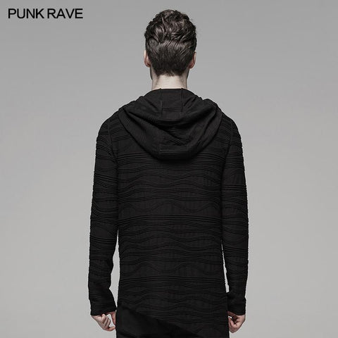 Dunkler unregelmäßiger Hoodie