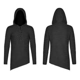 Dunkler unregelmäßiger Hoodie