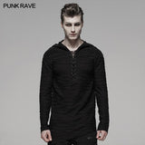 Dunkler unregelmäßiger Hoodie