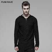 Dunkler unregelmäßiger Hoodie