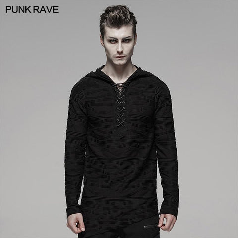 Dunkler unregelmäßiger Hoodie