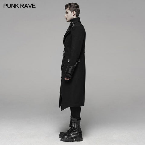 Punk Worsted Long Coat