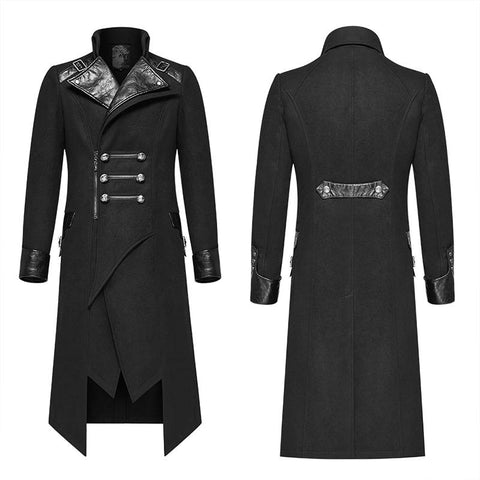 Punk Worsted Long Coat
