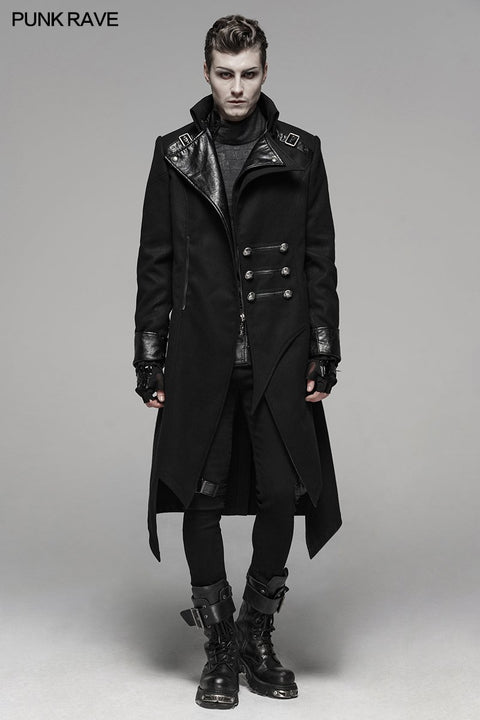 Punk Worsted Long Coat