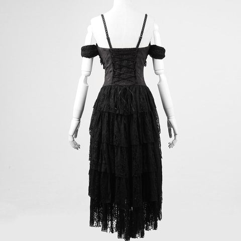 Einzigartiges Design Dekadente Black Rock Gothic Kleider