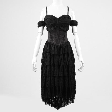 Einzigartiges Design Dekadente Black Rock Gothic Kleider