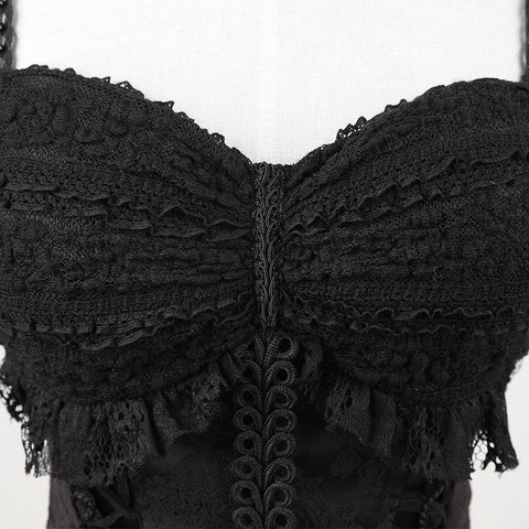 Einzigartiges Design Dekadente Black Rock Gothic Kleider