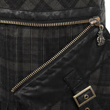 Gingham Man Oberhalb des Knies Scheide Schwarzer Punkrock