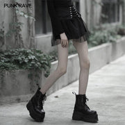 Nifty Punk Mesh Plaid Rock