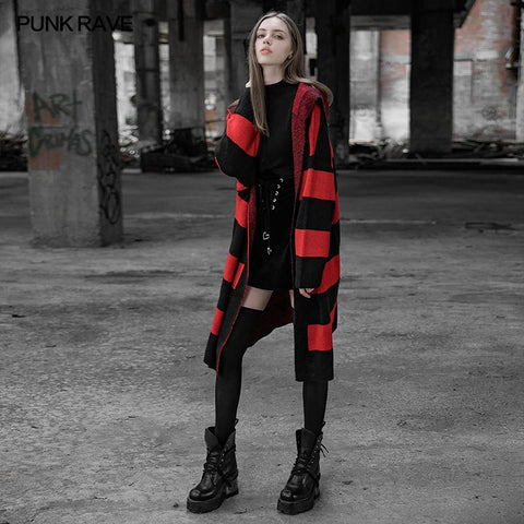 Zaubererhut, lange gestreifte Pulloverjacke