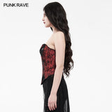 Goth Mottled Beaded Waist Seal Coset
