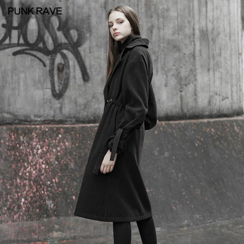 Lendenkordelzugdekoration langer Mantel (mit Seil)