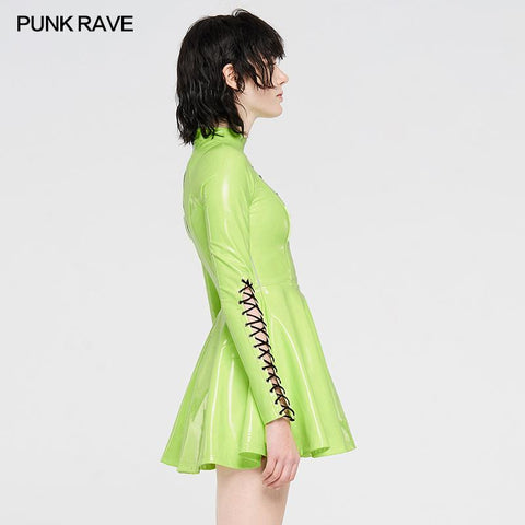 Punk Glitzerndes sexy kurzes Kleid