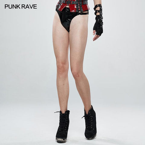 Glamour Tight High Waist Glossy PU T-Back oder THORNG