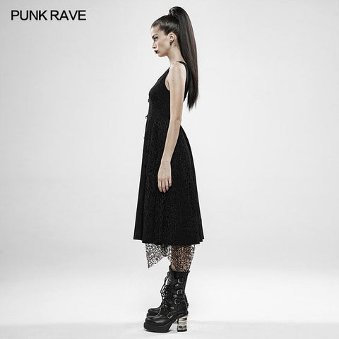 Punk Rebellious Girl Unregelmäßiges Kleid