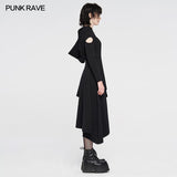 Punk gestrickte asymmetrische Kleider