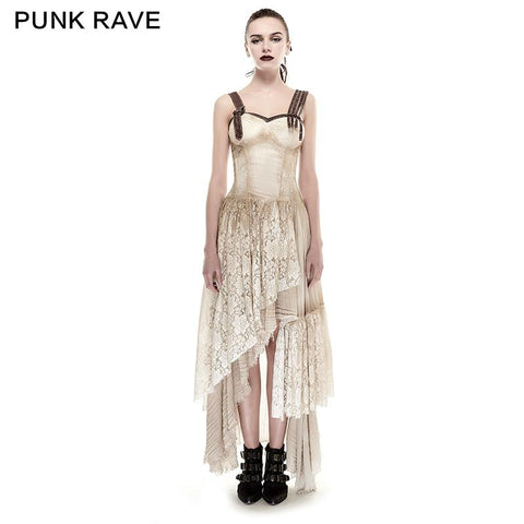 Schwarzes elastisches Netz-dehnbares sexy Schlitz-langes Abendkleid-Punk-Abendkleid