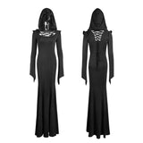 Meerjungfrau Mode Kleider Sexy Party Abend Gothic Kleider Mit Hoodie