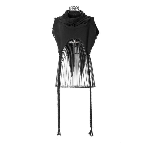 Fashion Ladies Knitted Black Wool Hood Zubehör