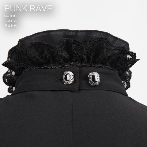 Schwarzer Palast-Zubehör-gefälschter Hemdkragen