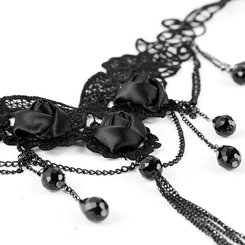 Blumenstickerei Egyptian Fancy Beads Halskette Gothic Accessoires