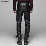 Punk Elastic PU Lederhose