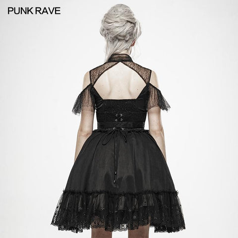 Schwarzes Märchenpuppenkleid