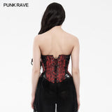 Goth Mottled Beaded Waist Seal Coset