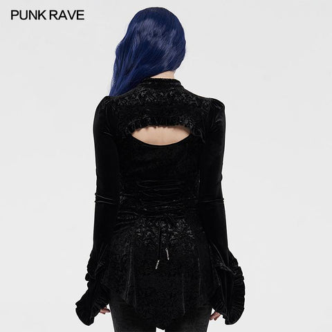 Wunderschönes Gothic Velvet Shadow Flower T-Shirt
