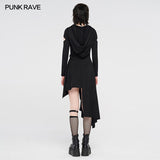 Punk gestrickte asymmetrische Kleider