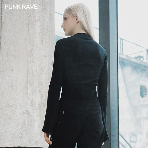 Kragen-V-Ausschnitt mit Seilstrickoberteil gebunden