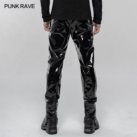 Punk Mechanical Patent pu Lederhose