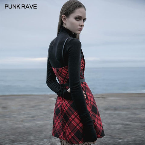 Reines, hochgeschlossenes, enges T-Shirt der dunklen Serie