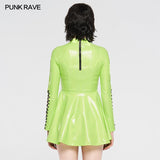 Punk Glitzerndes sexy kurzes Kleid