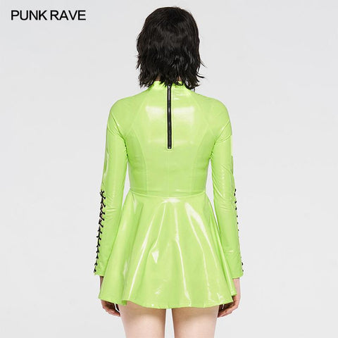 Punk Glitzerndes sexy kurzes Kleid