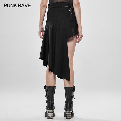 Punk Rock Irregular Skirt - Stoff